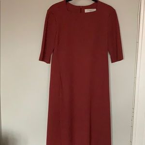 MM LaFleur Emily Dress Brick Red 4